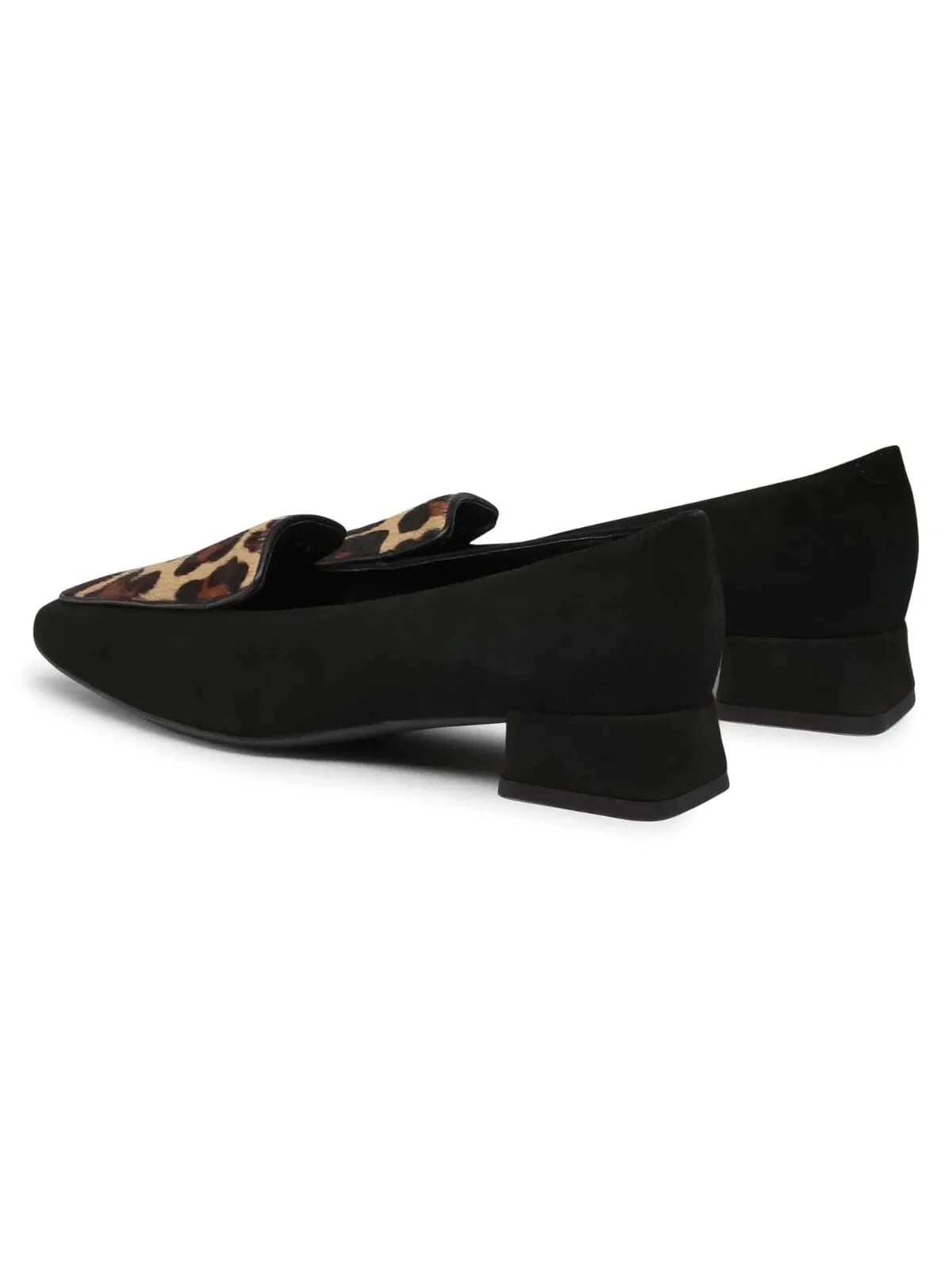 GEOX Respira D Vivyanne Bal C Pump Black Leopard Shoes UK 4 EU 37 SUEDE