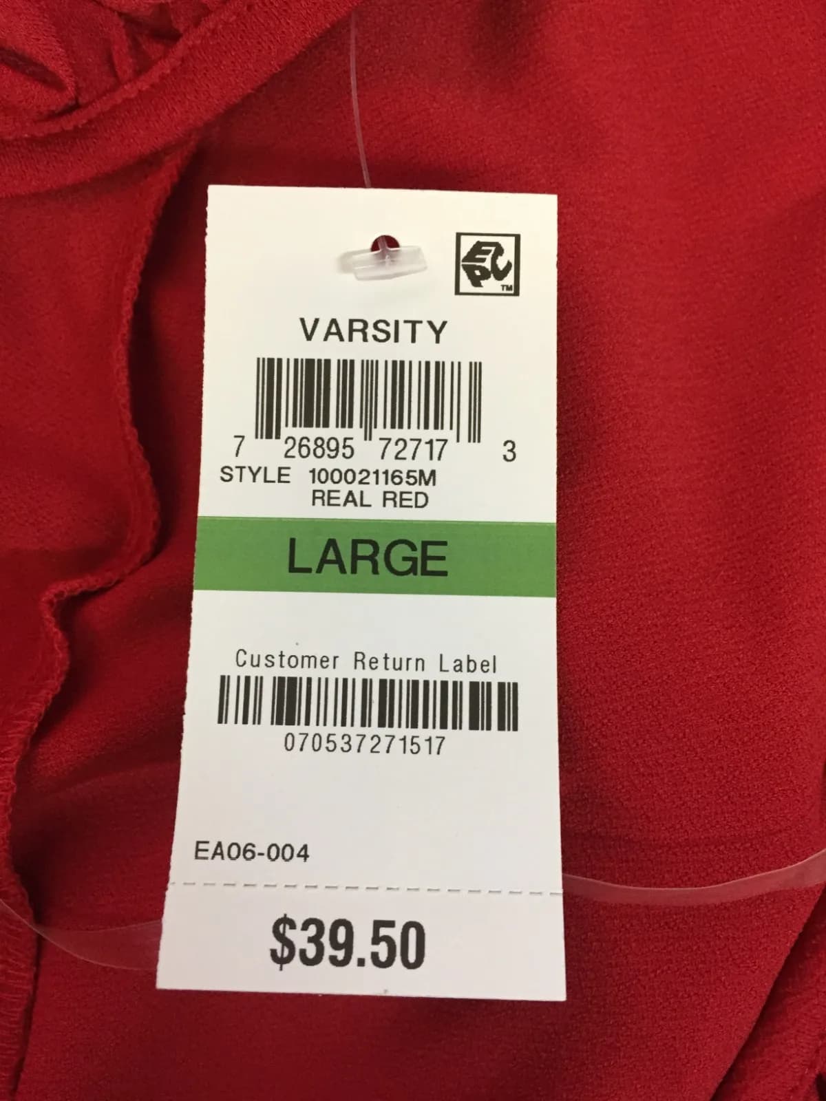 I.N.C International Concepts Womens Real Red Pull Over Top L RRP $39.50