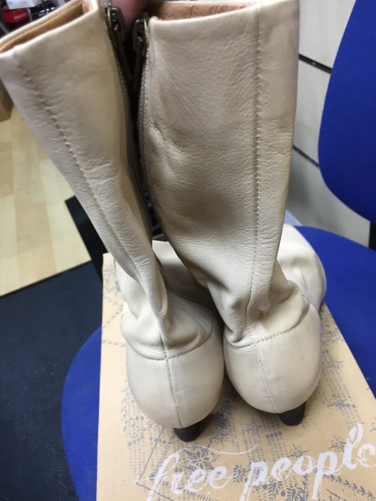 Free People Marcella Square Toe Boots EU size 37 UK 4 RRP $178.00