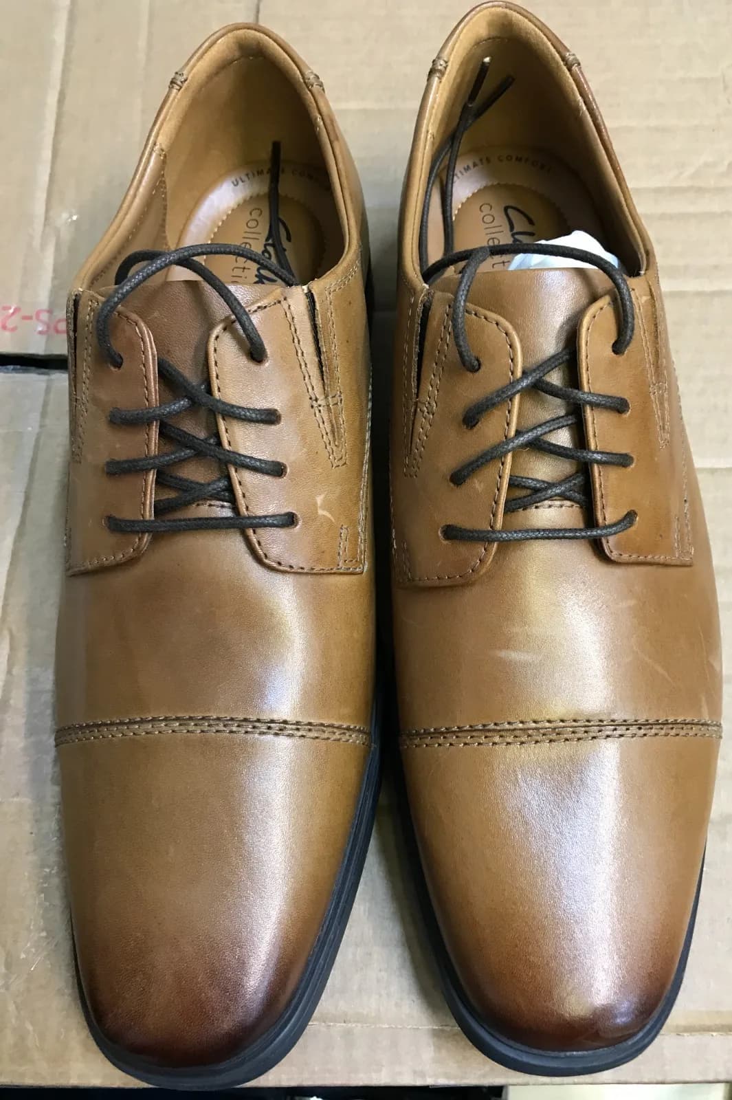 Mens Clarks Tilden Cap Formal Lace Up Shoes uk size 9