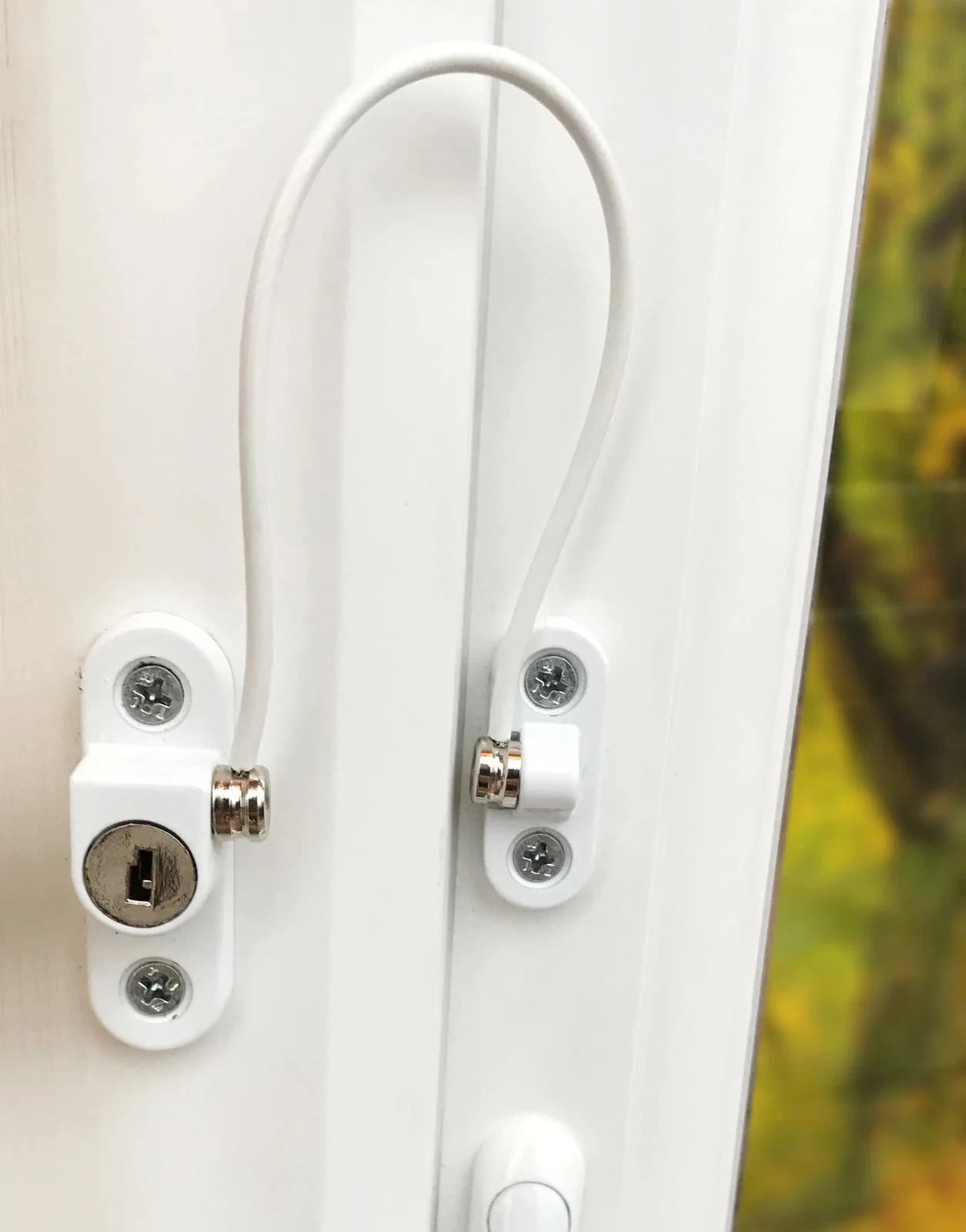Window Door Cable Restrictor Ventilator Child Baby Safety Security Lock UPVC