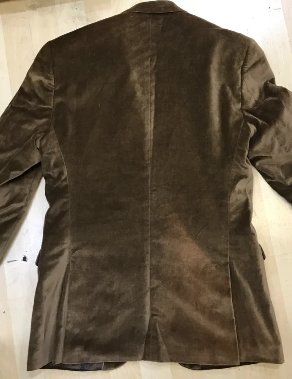 Bar III Mens Velvet Suit Jacket in Gold / BROWN 38R SLIM FIT RRP $295.00 defe