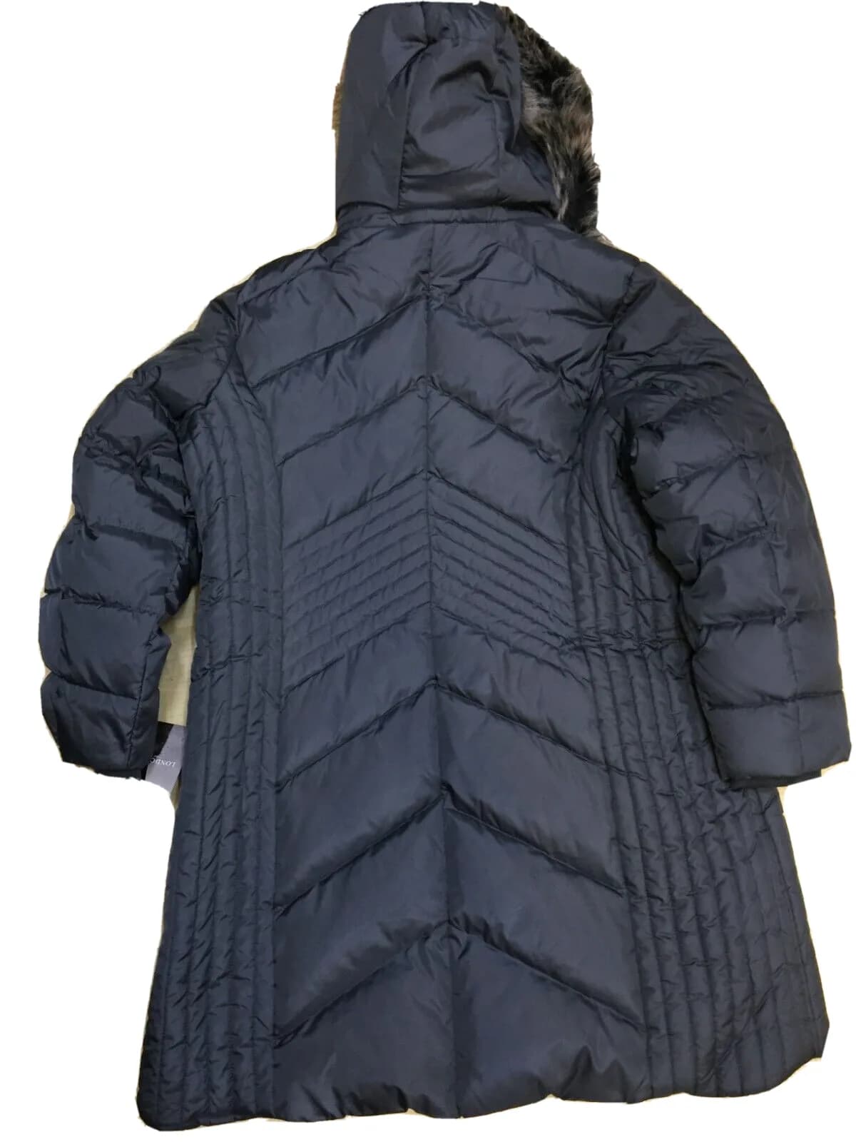 WOMENS LONDON FOG SLATE GREY PADDED HOODED JACKET COAT RRP $320.00