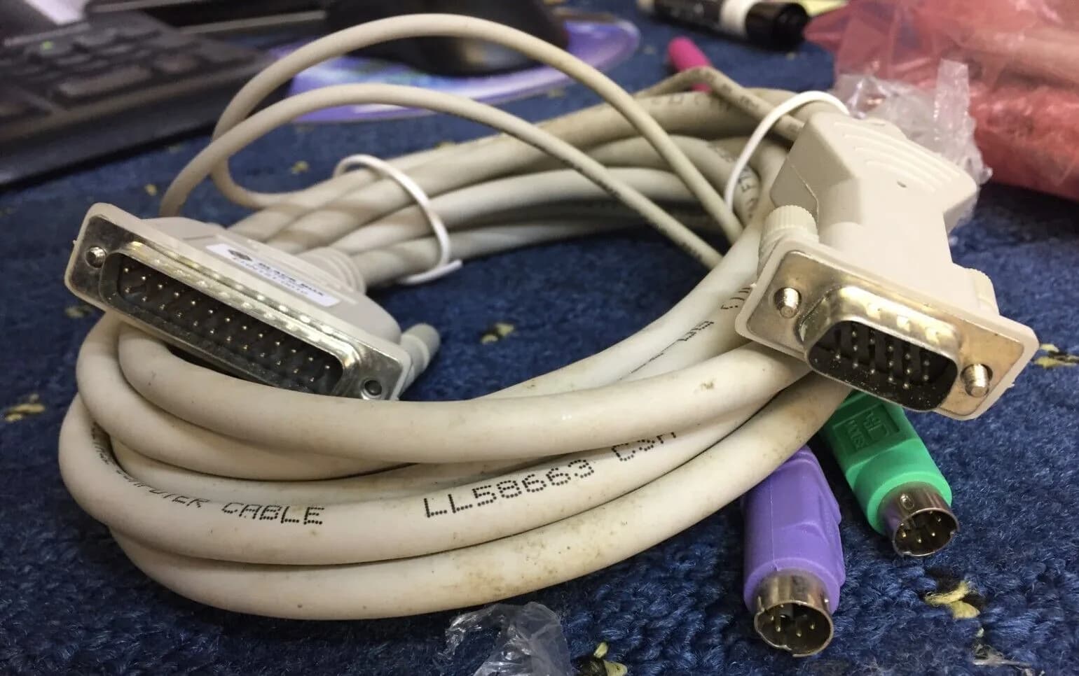 Cpu PC Cable DB25 - VGA PS2 10Ft | EHN151-0010 724-746-5500 3 meter