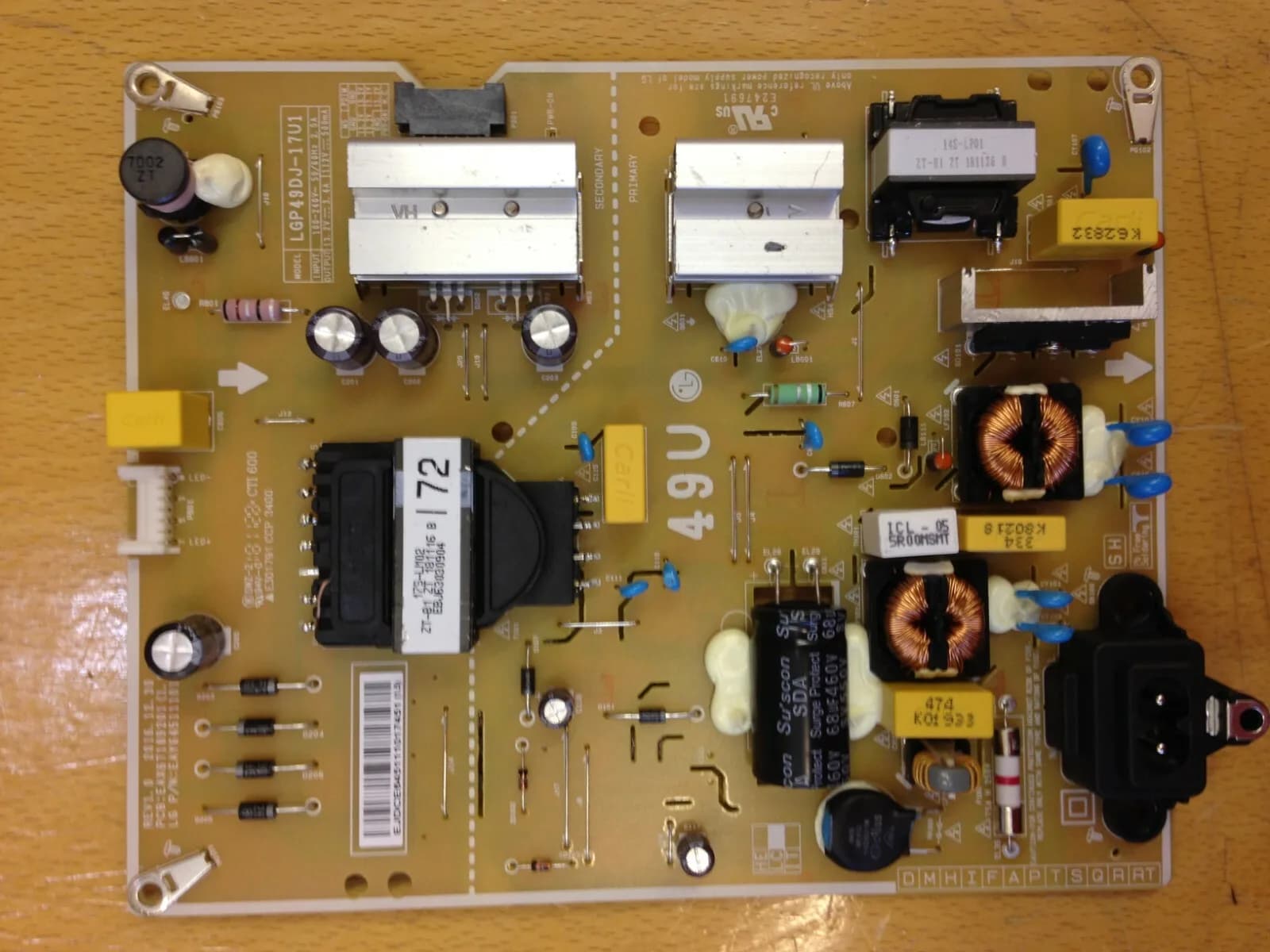 LG 49UK6200PLA TV Power Supply Board