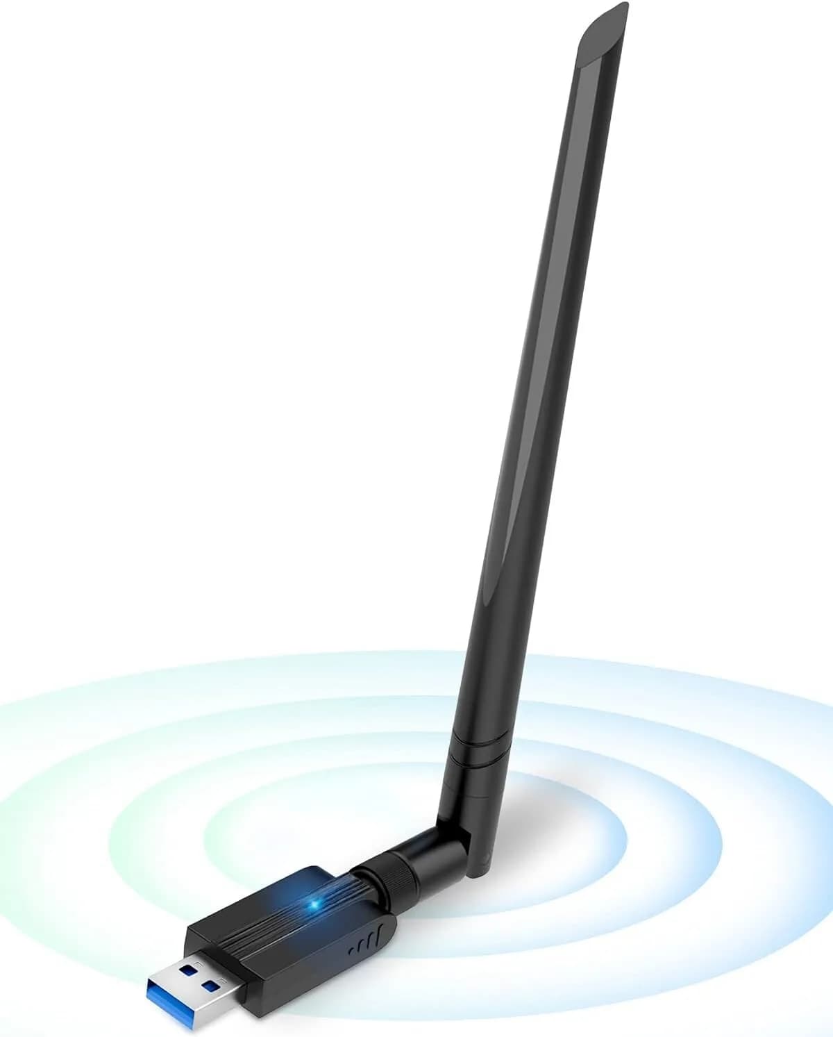 New AC1300Mbps WiFi Dongle,USB 3.0 Dual Band 5GHz/2.4GHz WiFi Adapter for PC ++