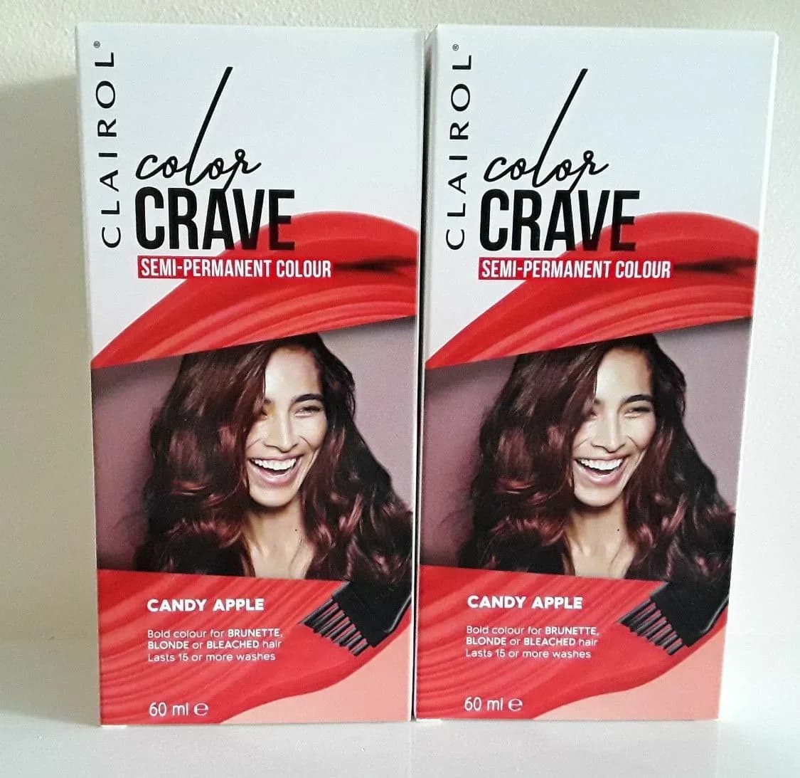 Clairol Colour Crave Semi Permanent Hair Dye, Candy Apple, 60 ml