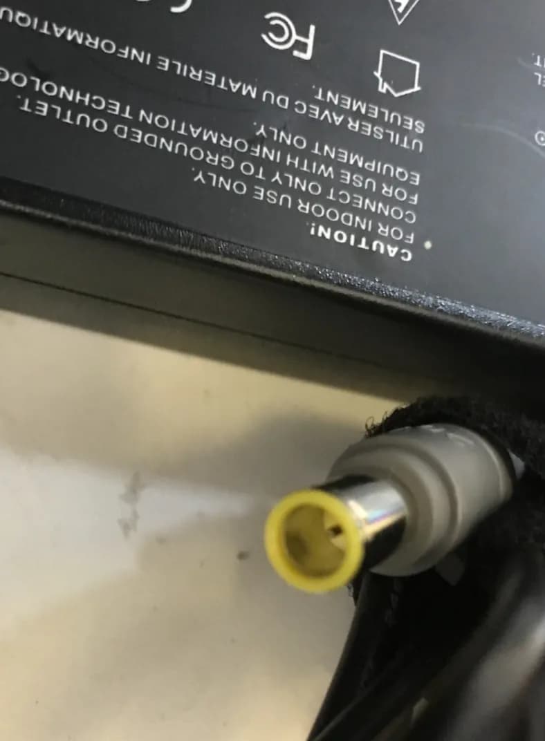 LENOVO ROUND TIP YELLOW 20V 4.5A POWER ADAPTER CHARGER