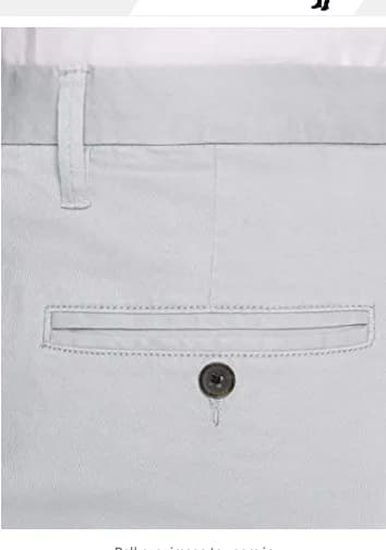 MERAKI Men's Cotton Regular Fit Chino Trousers Size W40 L32