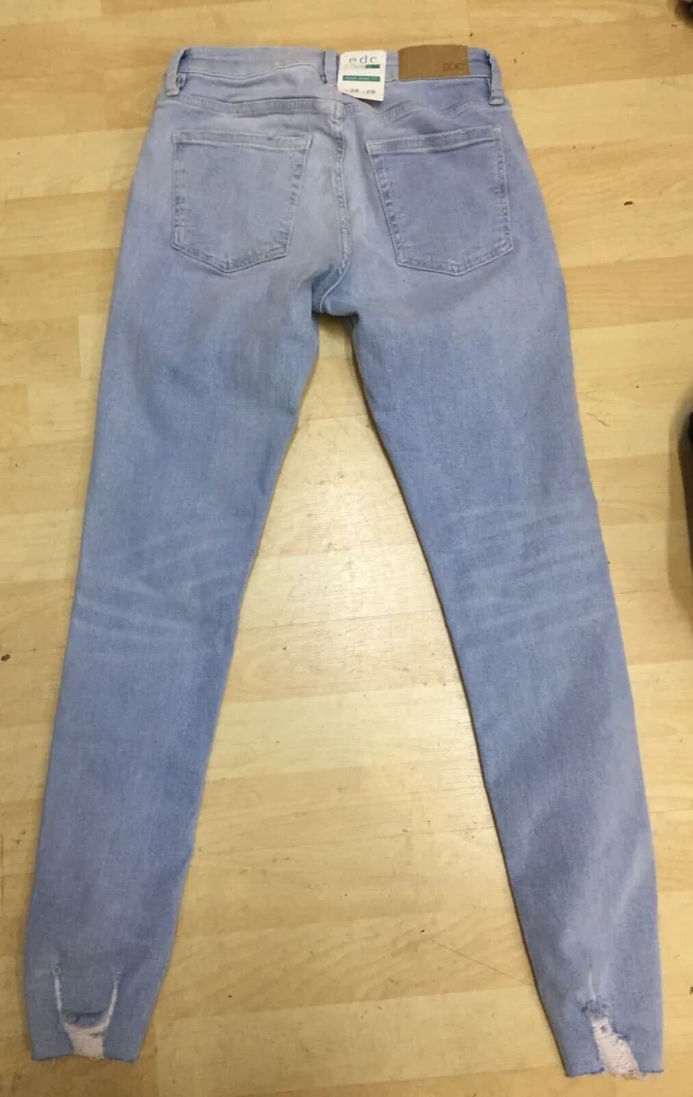 EDC BY ESPRIT WOMENS MEDIUM RISE SKINNY FIT JEANS 26" RRP £29.00