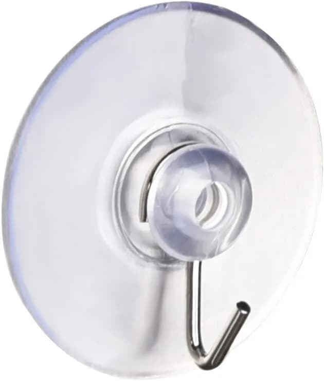 12 PACK 45mm Bathroom Kitchen Suction Cup Wall Hooks Hangers