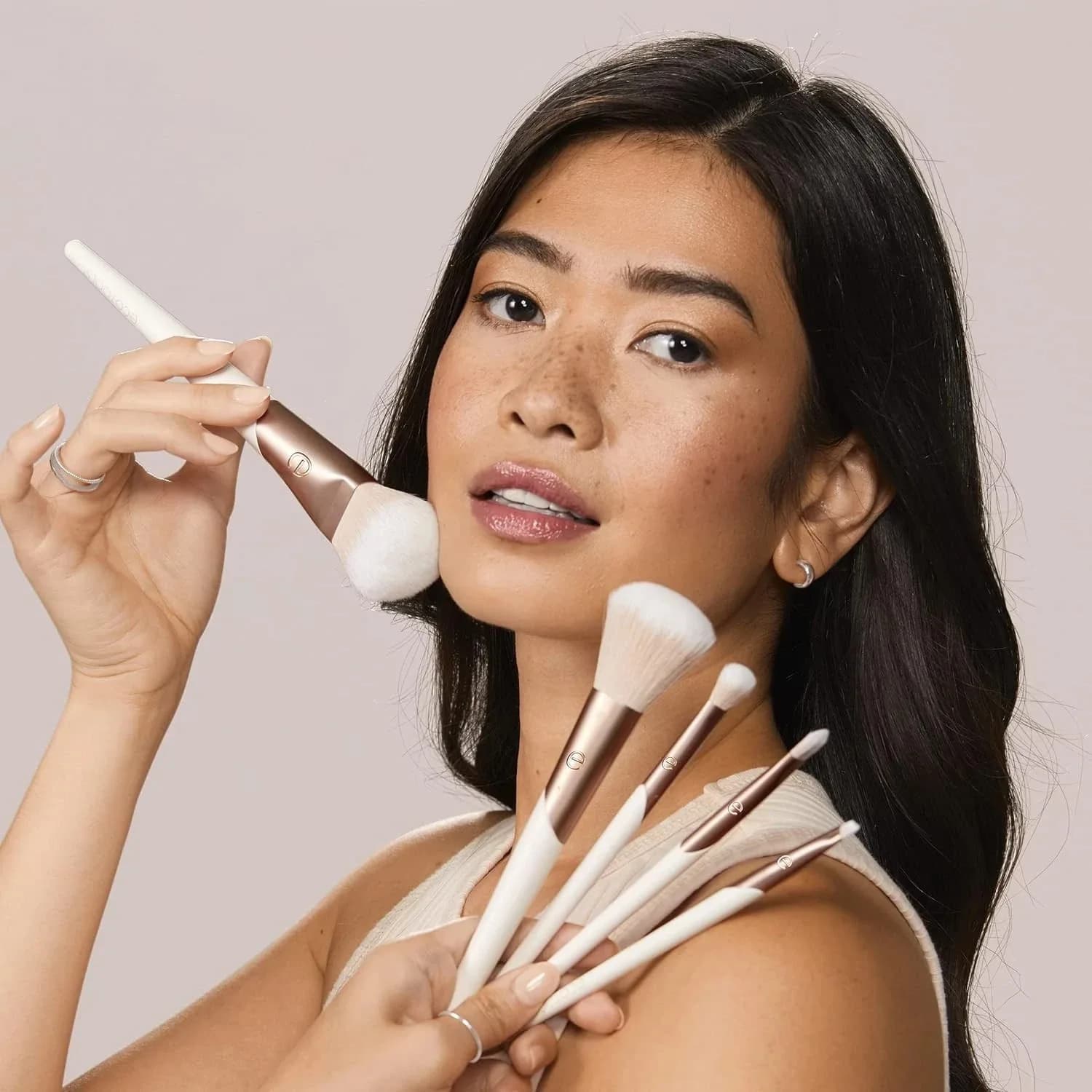 EcoTools Luxe Natural Elegance Professional Face Makeup & Foundation Brush Set