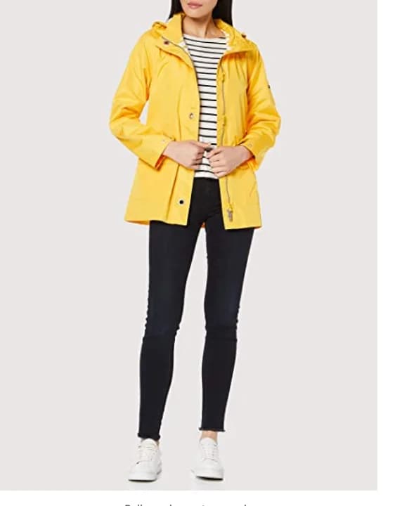 Armor Lux Parka Audierne Femm Womens Jacket Yellow Rain Coat WaterProof RRP 120