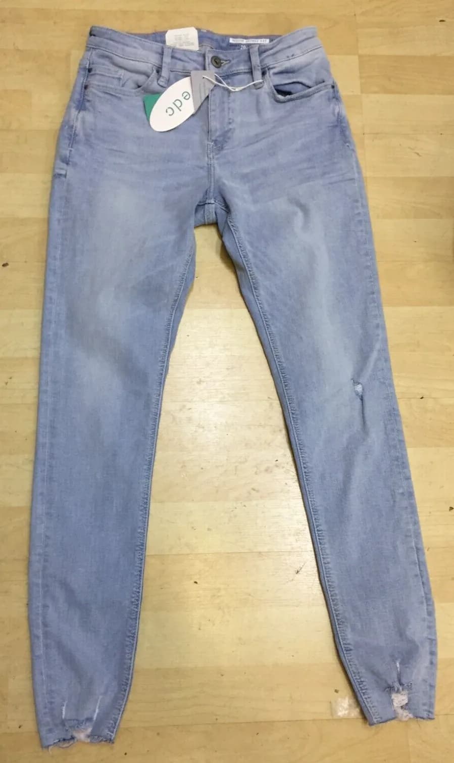 EDC BY ESPRIT WOMENS MEDIUM RISE SKINNY FIT JEANS 26" RRP £29.00