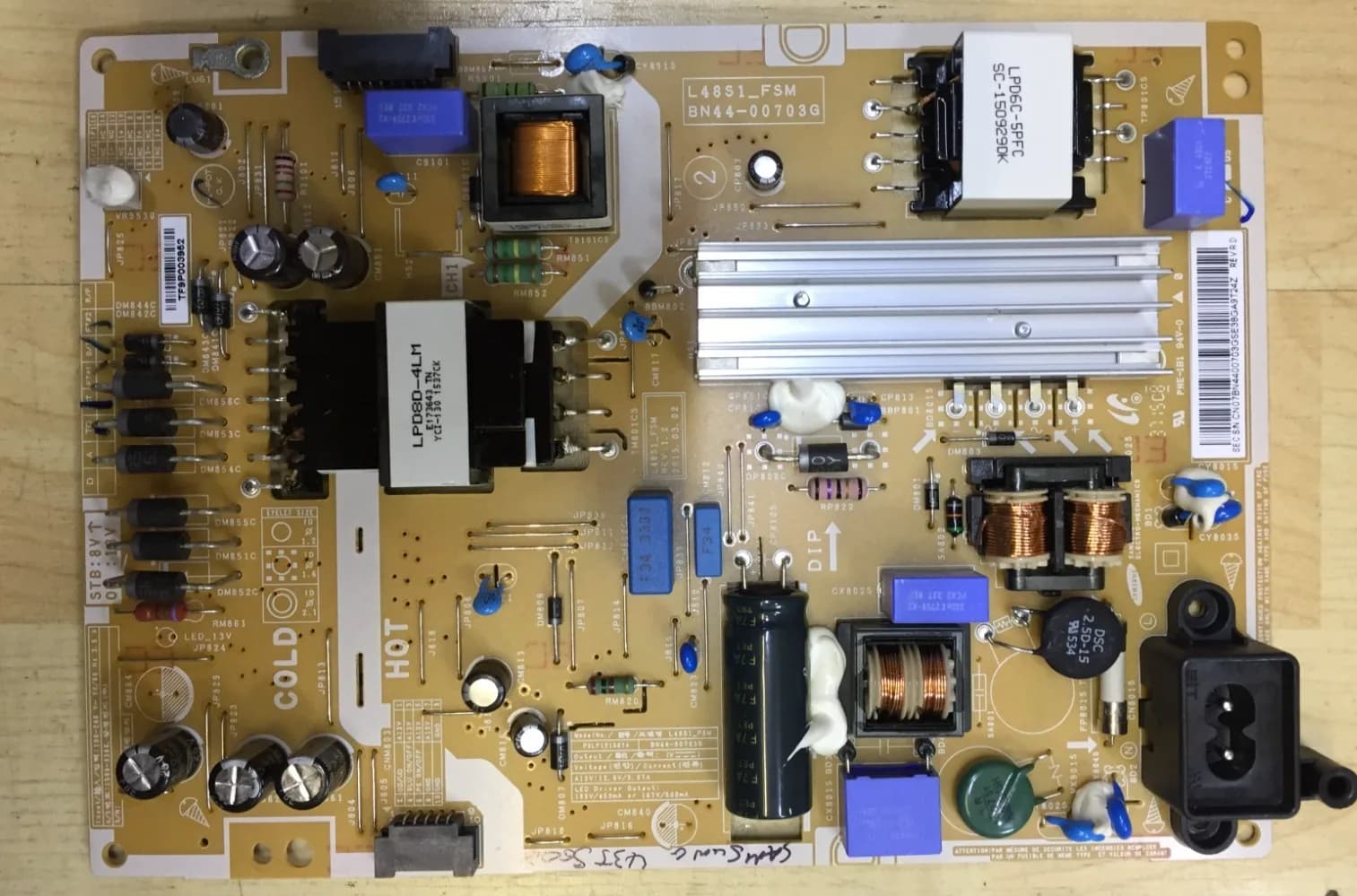 PSU POWER SUPPLY BOARD FOR 43" SAMSUNG UE43J5600AK TV