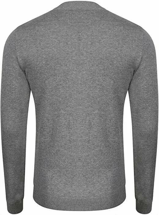 Dissident men's zip fasten cardigan top grey uk Small