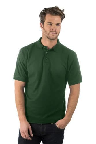 New Premium Polo Shirt, Workwear, Uniform, xs bottle green