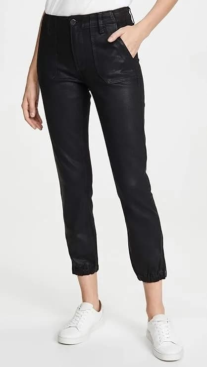 Paige Women's Mayslie Jogger Casual Pants Black Size 28