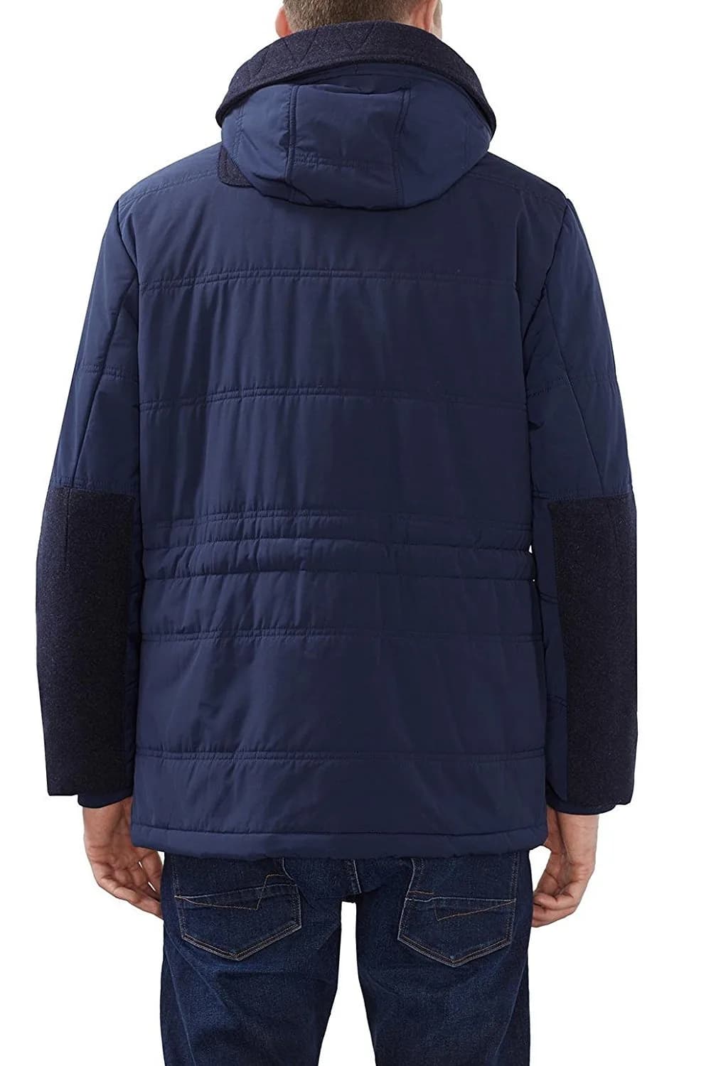 Esprit Men's Jacket with hood Size XL BNWT blue /black