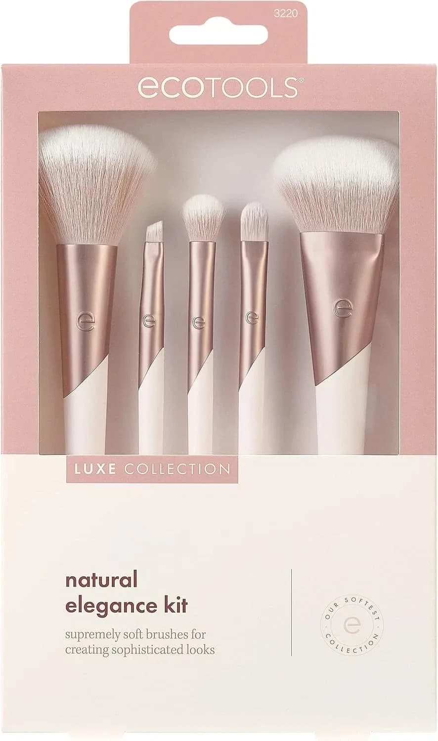 EcoTools Luxe Natural Elegance Professional Face Makeup & Foundation Brush Set
