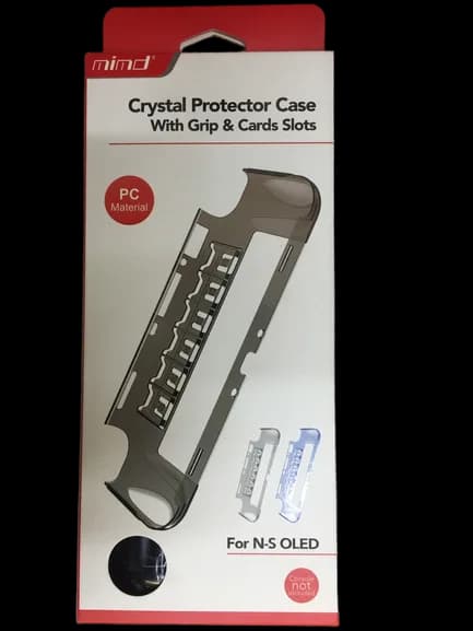 PROTECTOR CASE WITH TEMPERED BLACK GLASS CASE FOR NINTENDO SWITCH OLED