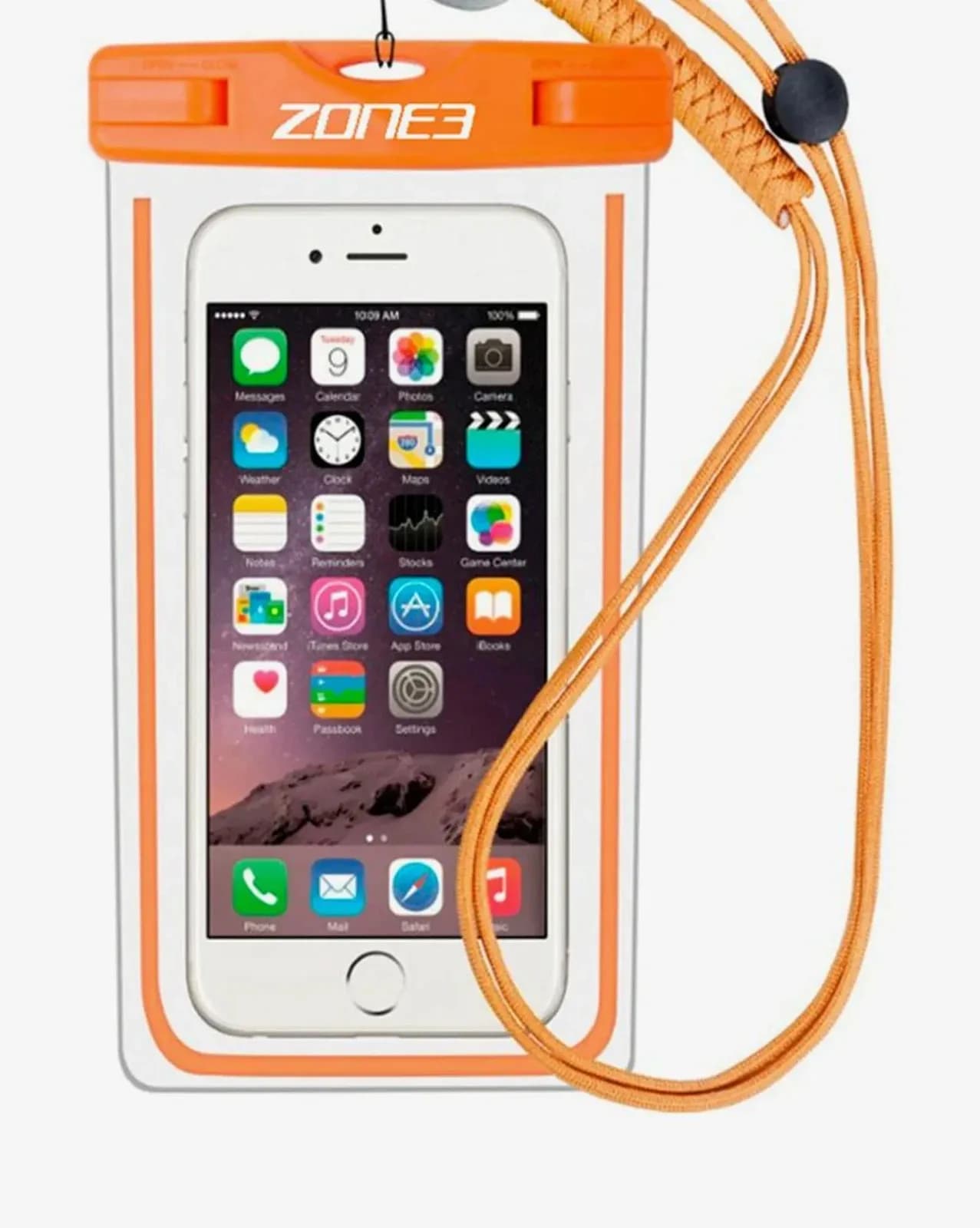 Zone3 Waterproof Phone Case Orange – Fits Smartphones Up To 6.7" – Secure Dry Po