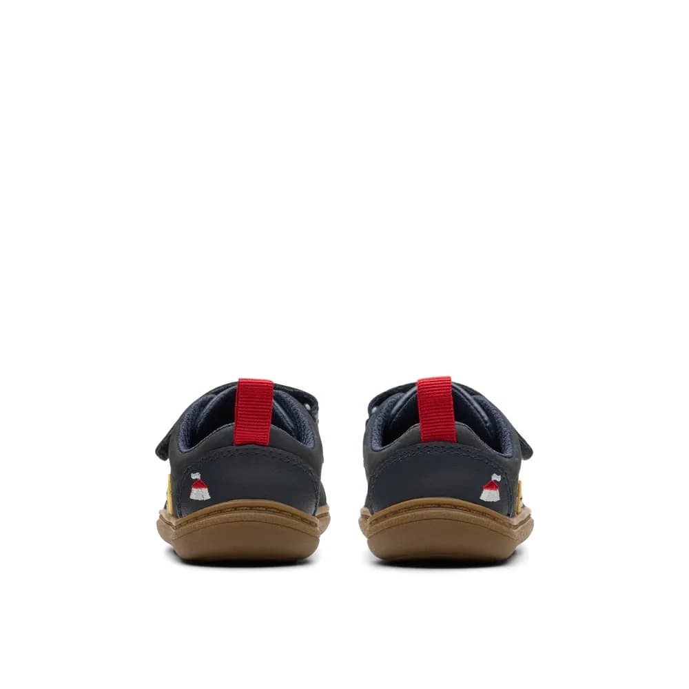 Clarks Flash Brill Navy Baby First Shoes UK 5 F EU 21 Toddler Boys