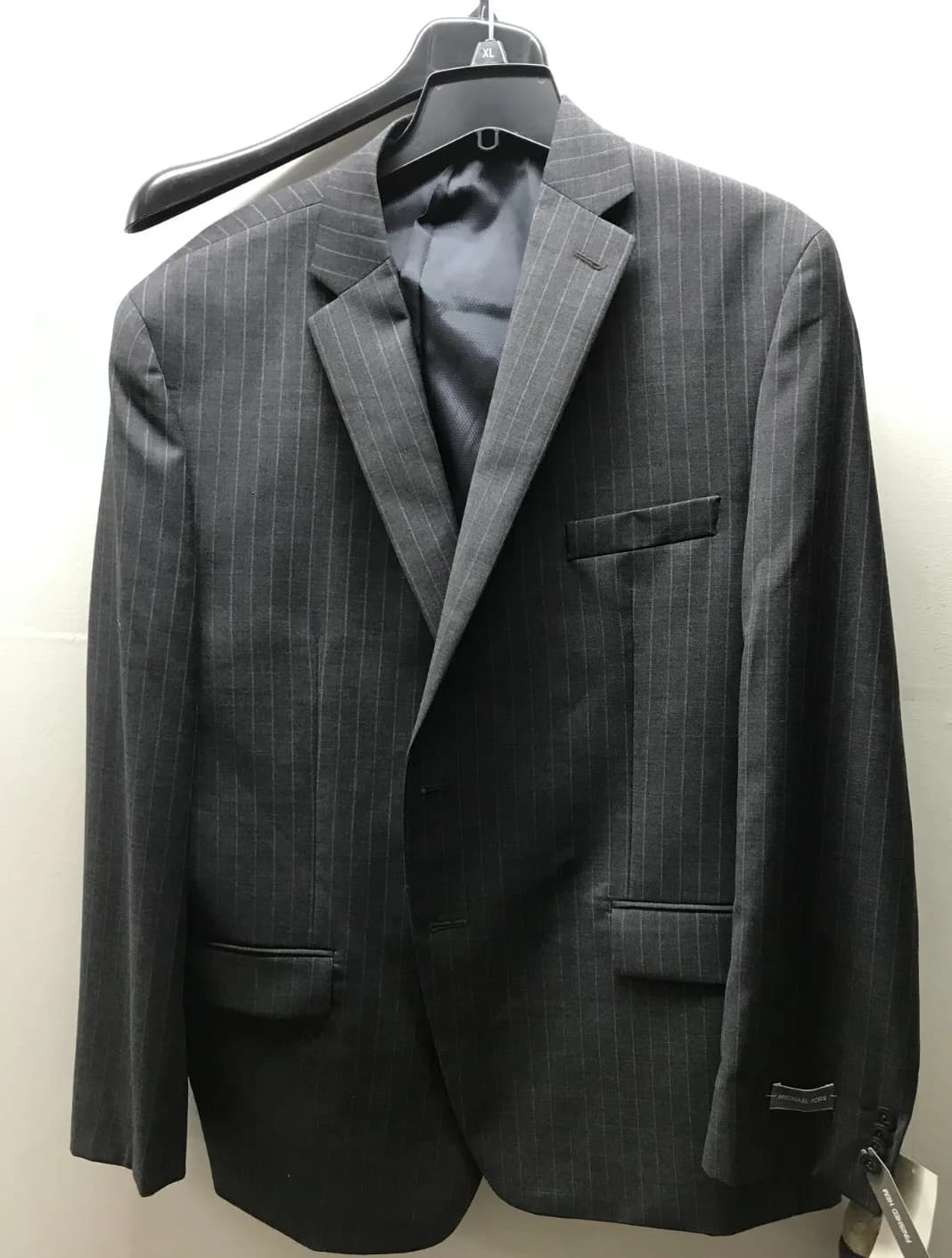 Michael Kors Mens Plaid Two Button Formal Blue 46R 39W jacket blazer RRP$600