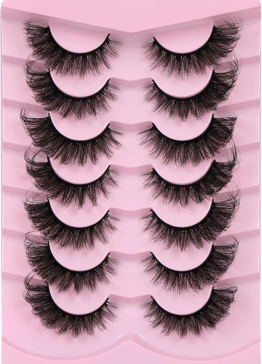False Eyelashes Cat Eye Lashes Fluffy Wispy Natural Eyelashes 20MM False Lashes