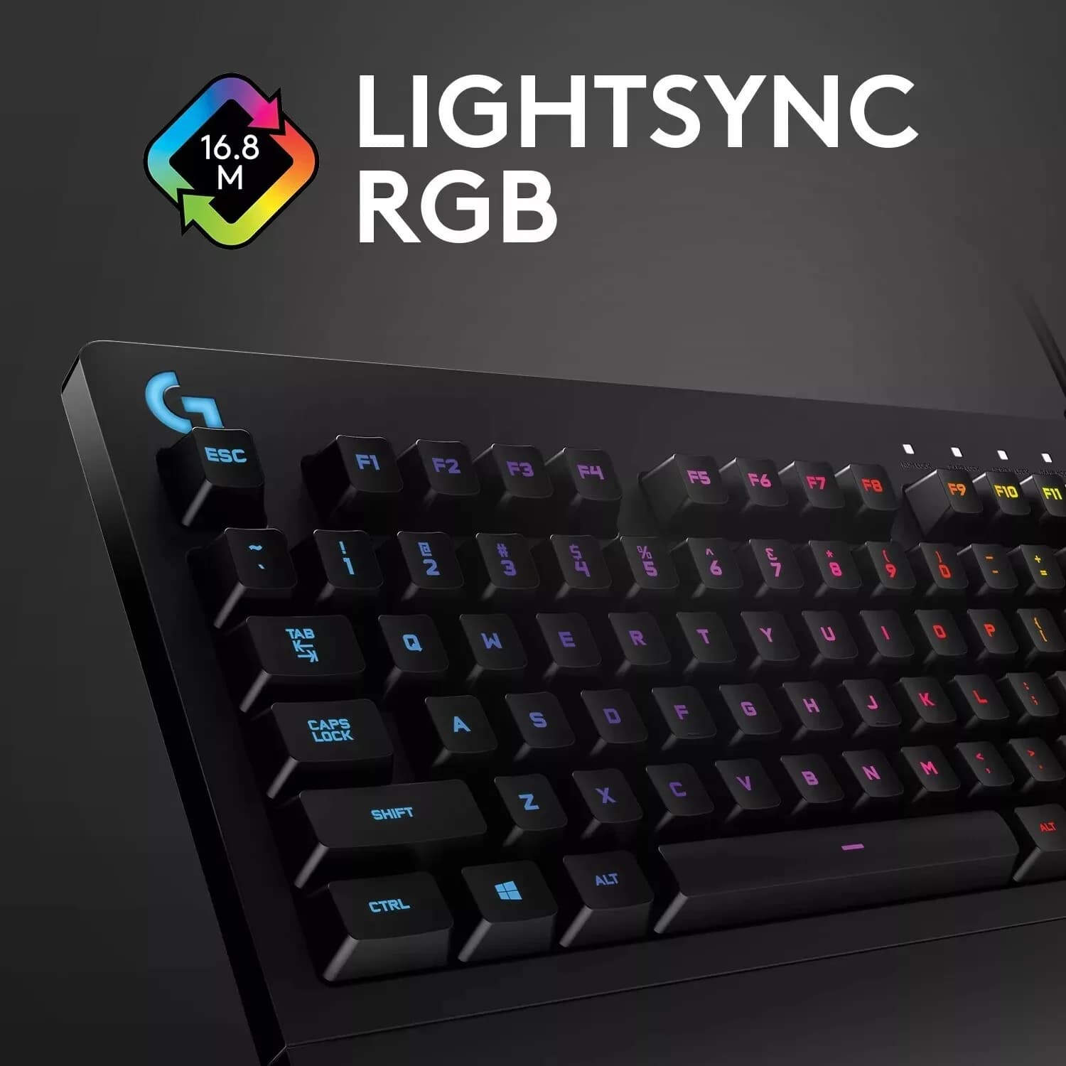 Logitech G213 Prodigy Gaming Keyboard with RGB Tactile Mech-Dome Keyswitches