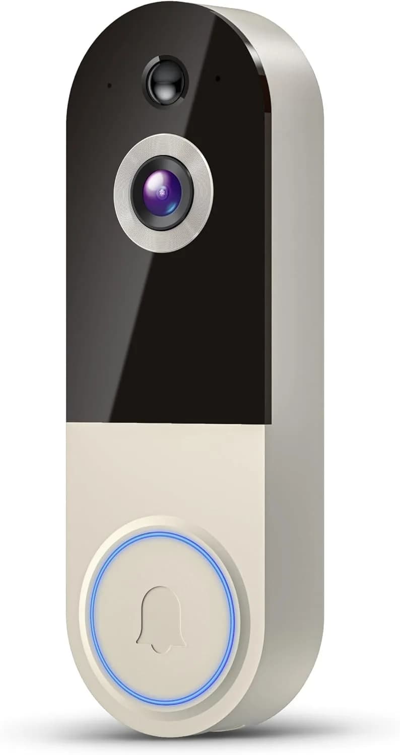 1080P Wireless Video Doorbell Camera, AI Human Detection, Night Vision, 2-Way Au