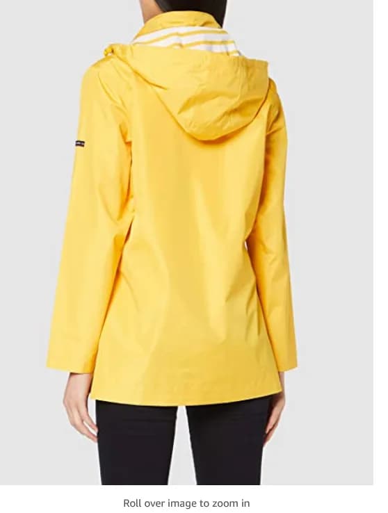 Armor Lux Parka Audierne Femm Womens Jacket Yellow Rain Coat WaterProof RRP 120