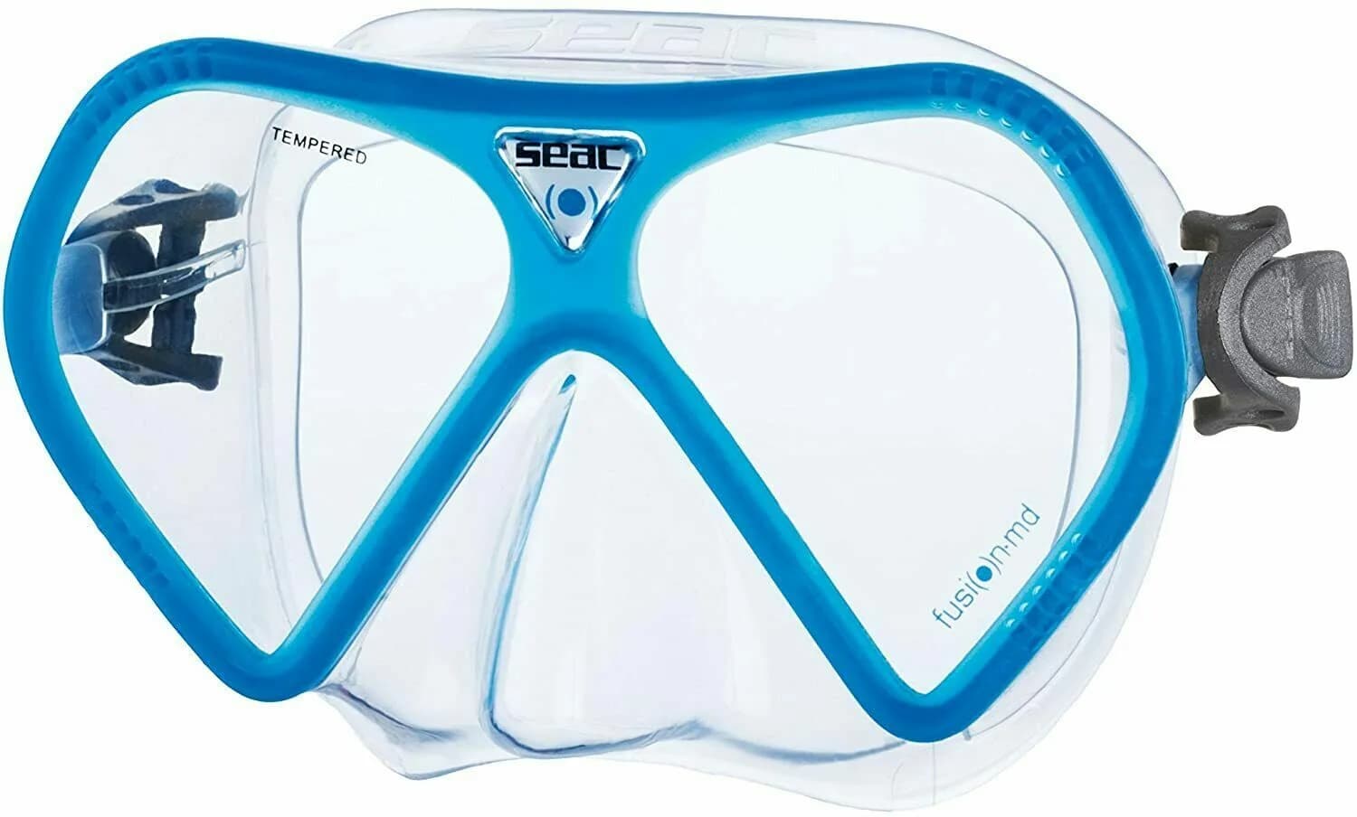 Seac Fusion Goggles Diving Mask Light Blue/Clear Transparent Child / Small Adult
