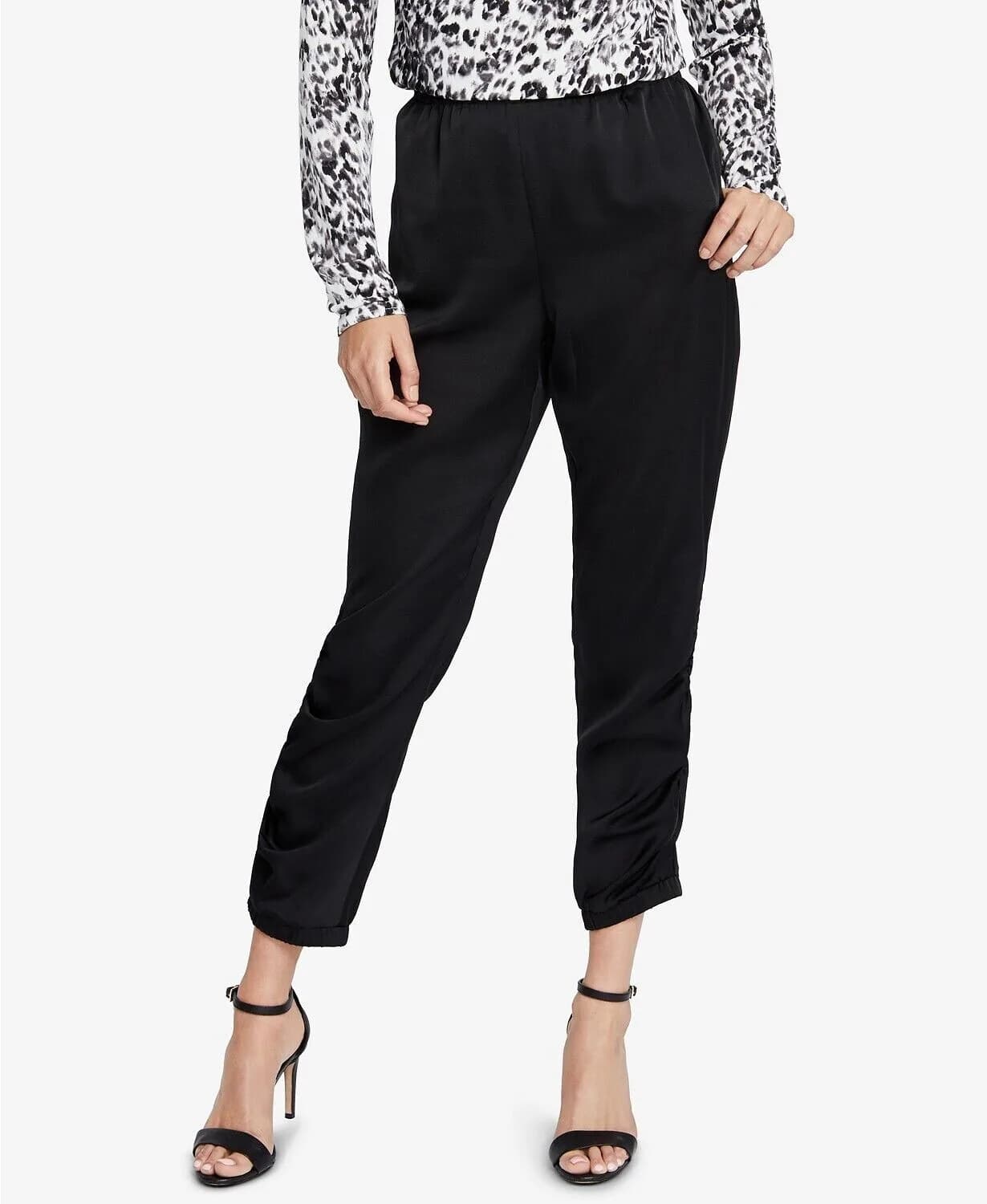 Rachel Roy Women's William Ankle Pants Black Size L