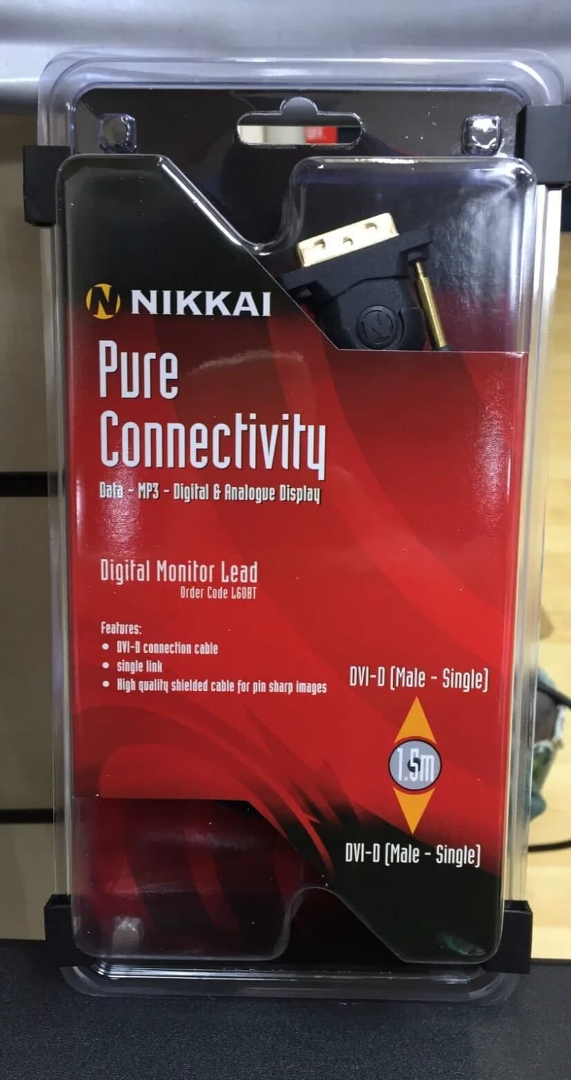 DVI-D 18+1pin Male to Male Cable Digital PC/Monitor/TV Display Video Lead Nikkai