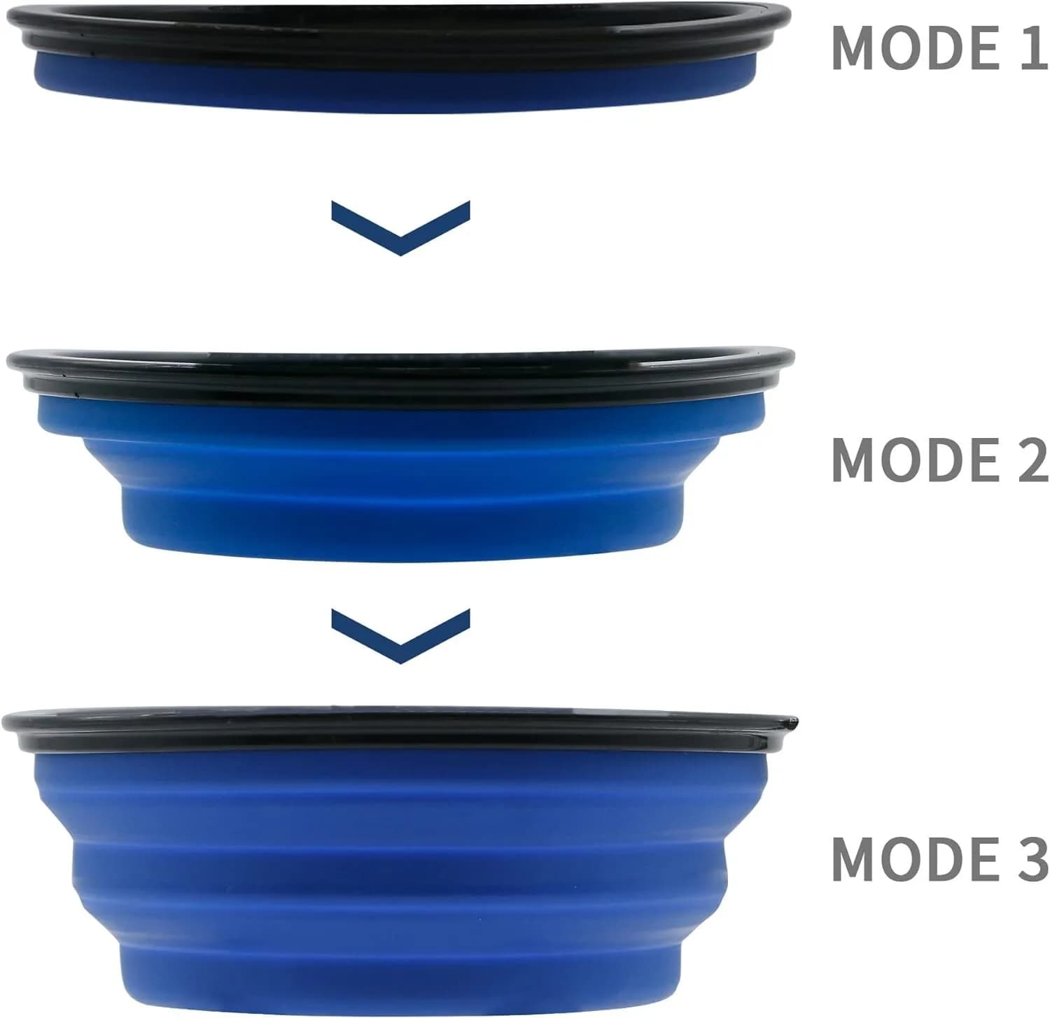 Sunlotus 2 Pack 650ml Collapsible Dog Bowl Portable Feeder for Dog Pet Food Wate