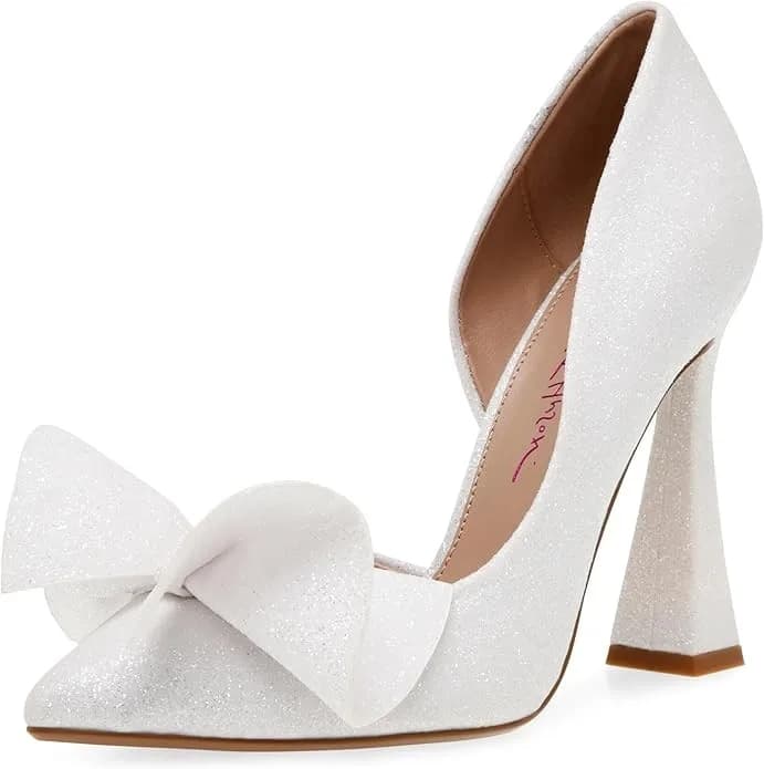 Betsey Johnson Women's Nobble Pumps Heels ivory uk size 5