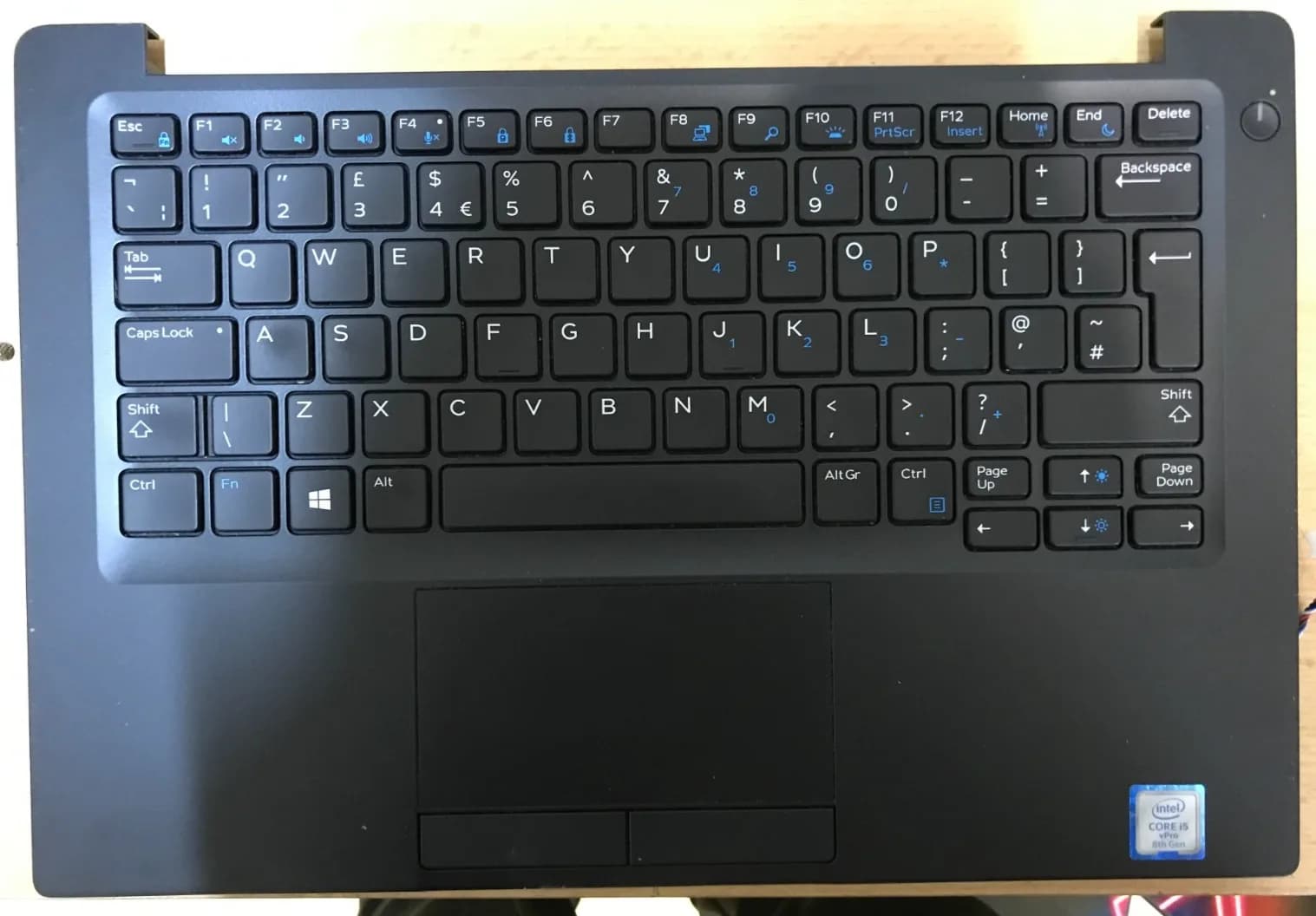 Dell Latitude 7390 Palm Rest Assembly – UK Keyboard –
