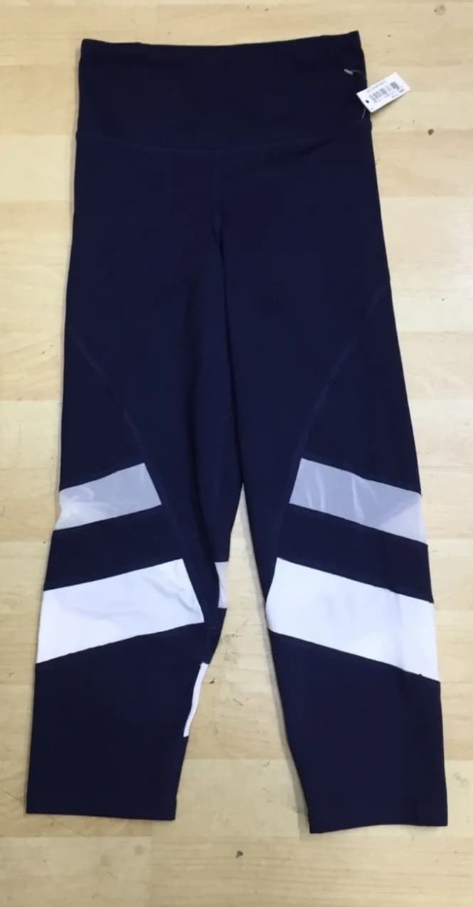 Aurique sports women's Capri leggings - Capri BAL1016-Navy/White XXS
