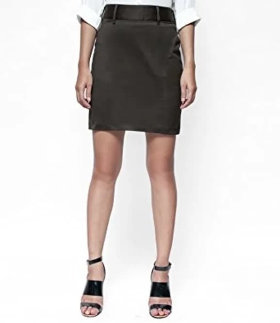 Women's Capri Sheath Skirt Saddle Brown - Eternal Coast 10