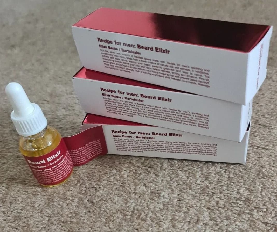 Beard Oil Grooming Liquid 3 x 25ml Recipe For Men Beard Elixir Mens Gift Set