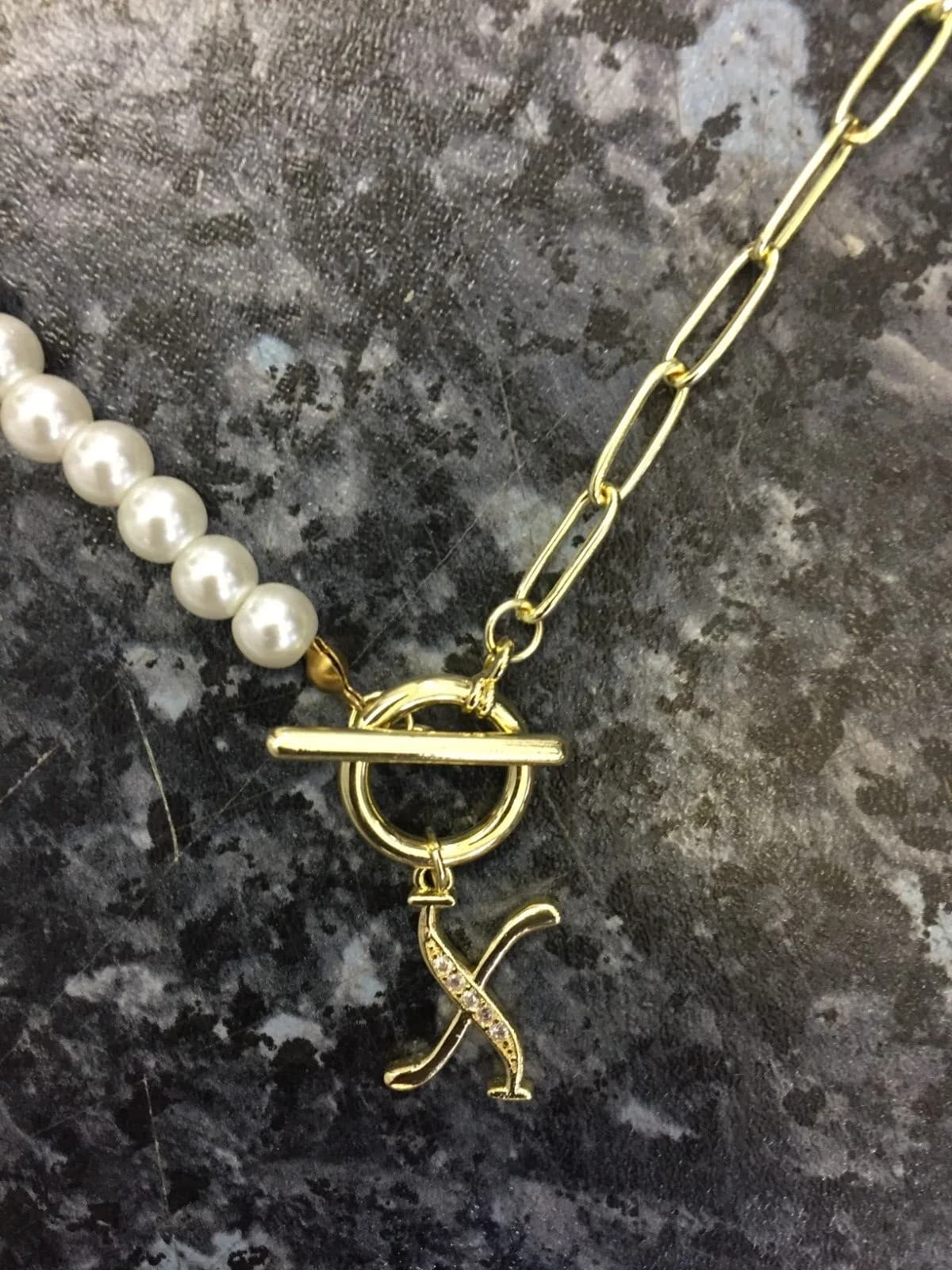 Women's Pearl Cute Beaded Pearls Tiny Charm Dainty Chain Necklace Gift Wife GF