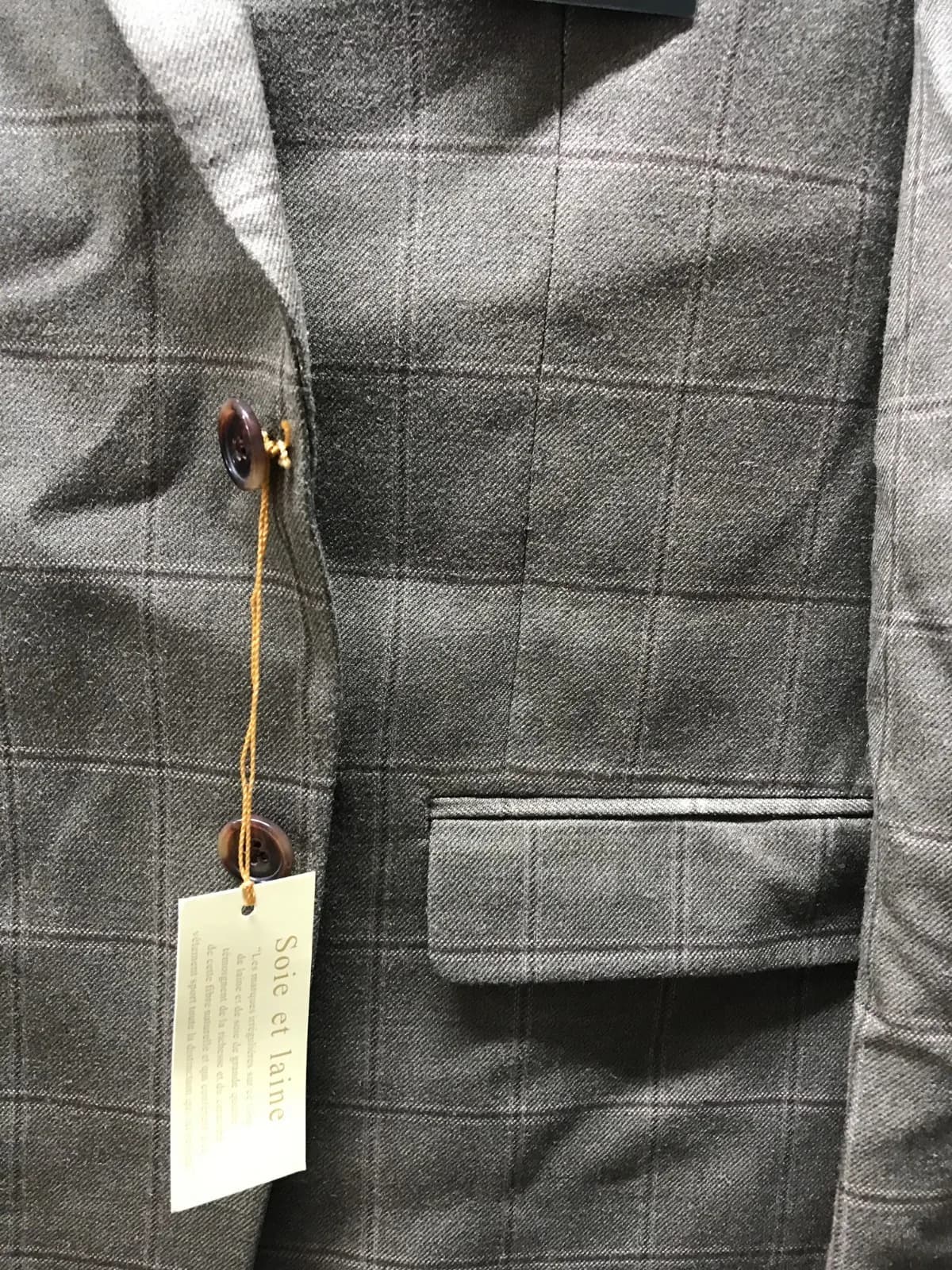 Brand New Original Ralph Lauren Mens Ultraflex Two Button Blazer Jacket, Grey 44