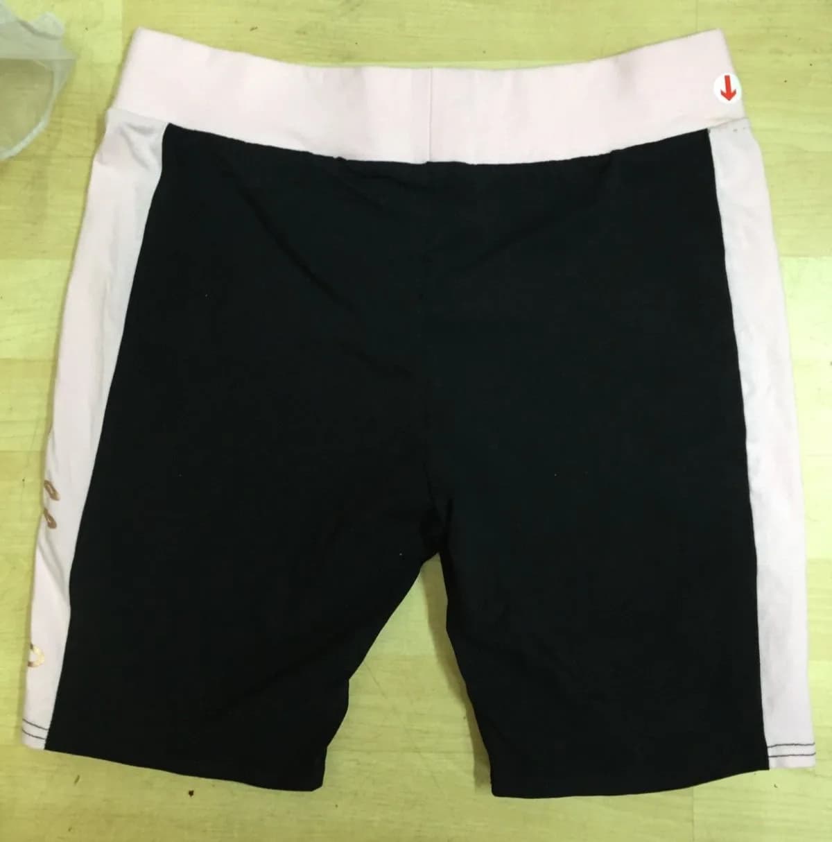 Pineapple Shorts Black Pink Dance Hot Pants Sports Gymnastics UK SIZE 16 EU 44