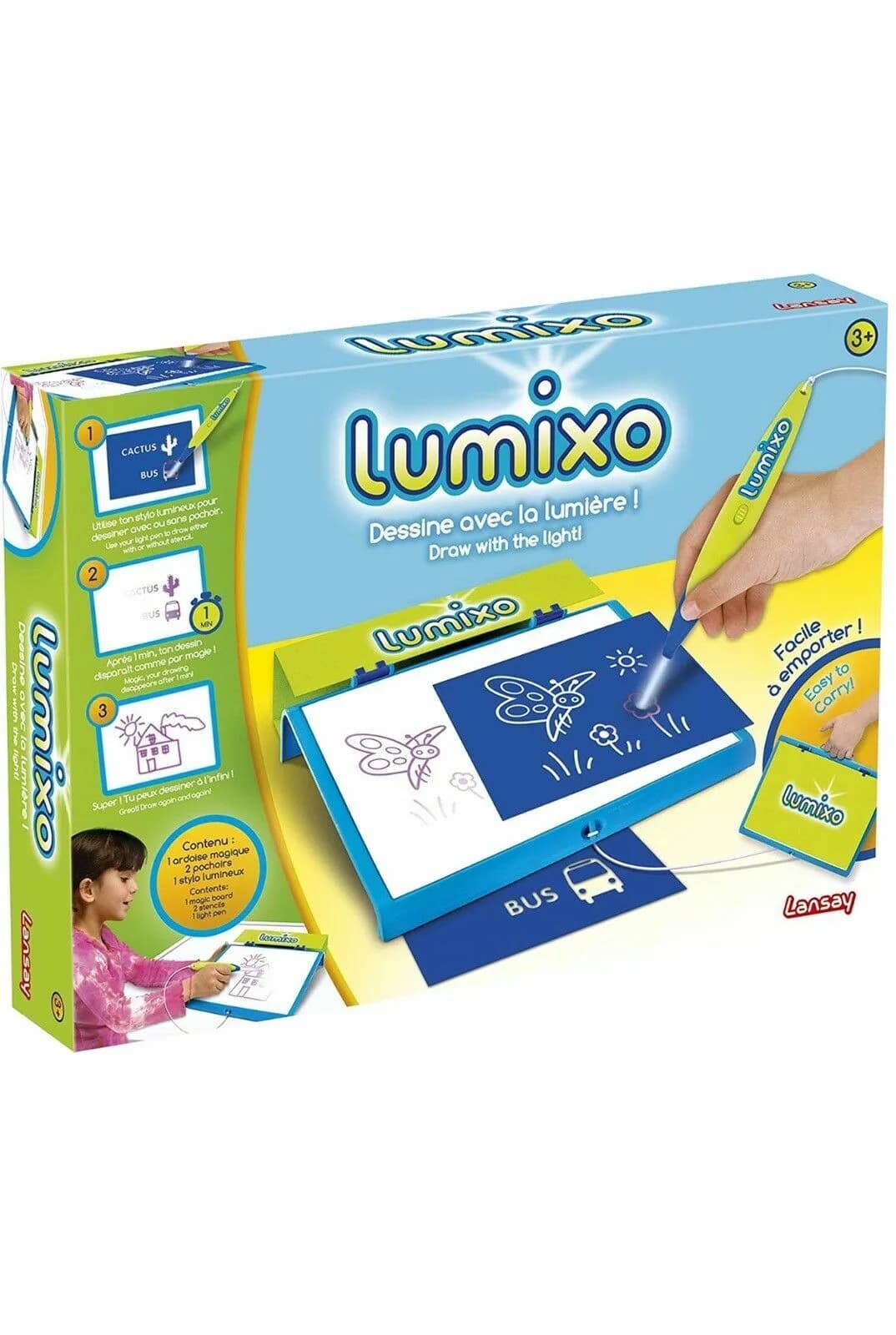 Lansay – 14600 – lumixo Illuminated Sketch Board draw with the light Kids Toys