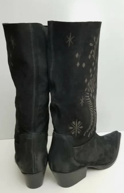 Free People Moon and Back Black Western Boots EU 37 & 38 SIZE RRP $268