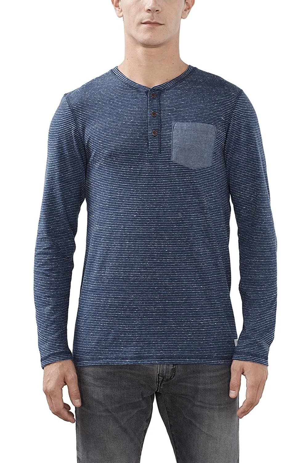 edc by Esprit Men's Long Sleeve Top Xlarge BNWT Blue 106CC2K008
