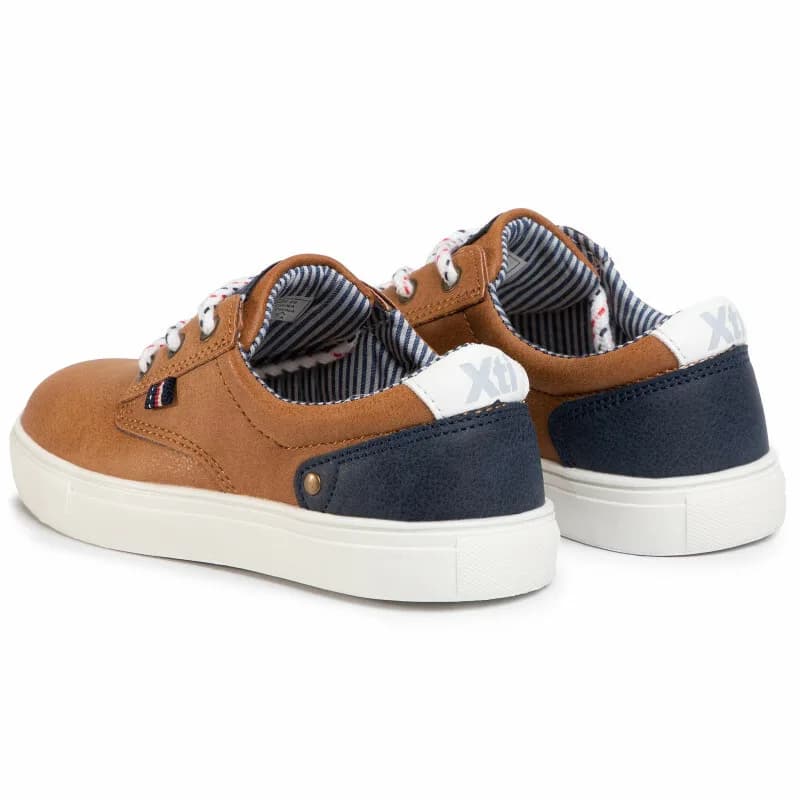 XTI Boys Kids Lace-up shoes Brown Sneakers Trainers