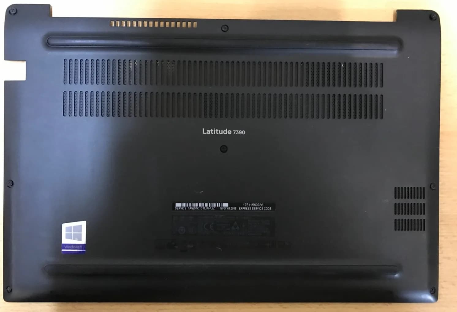 Genuine Dell Latitude 7390 Bottom Base Cover Black