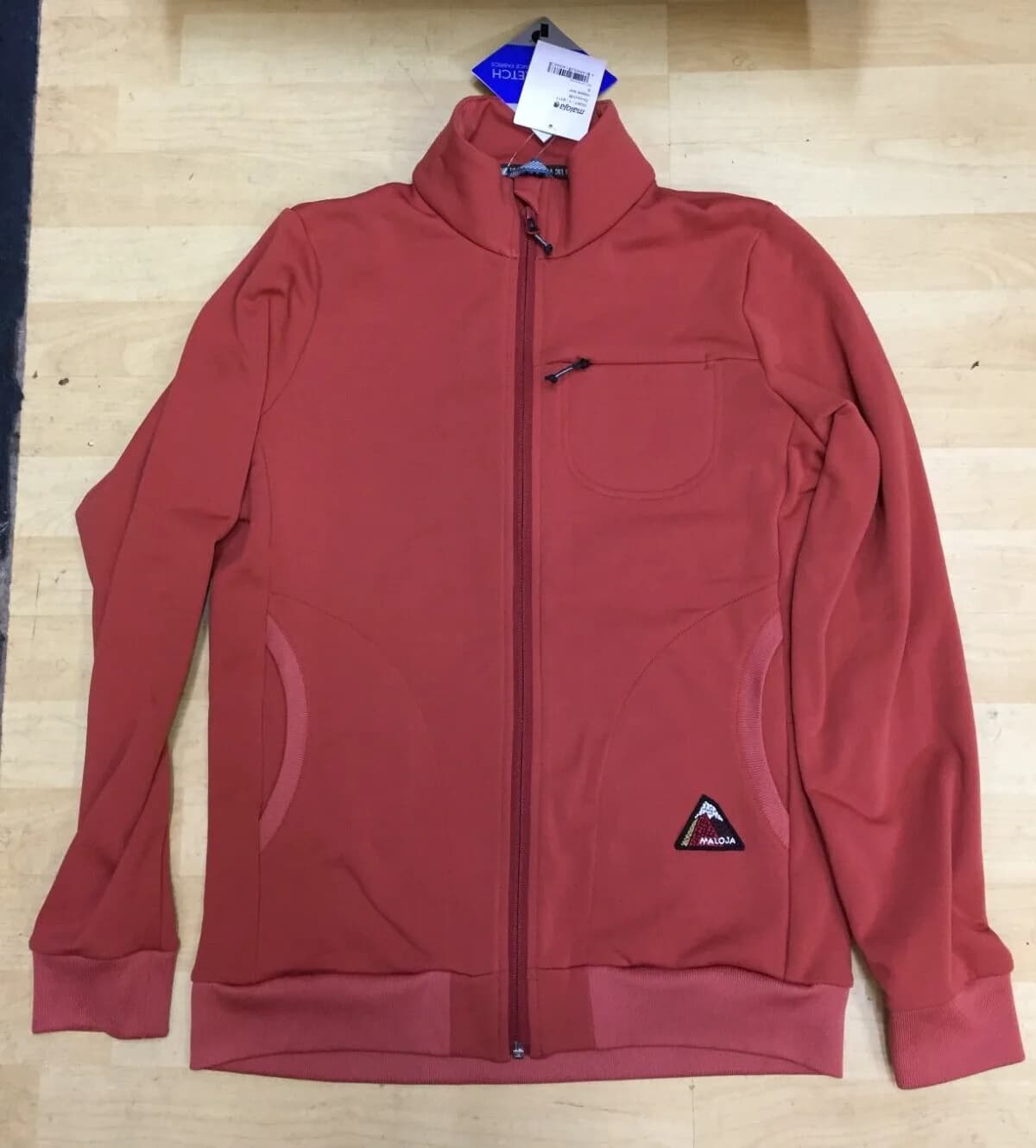 Maloja Men's Duoschm. Jacket Zip up Size Small (Maple Leaf)